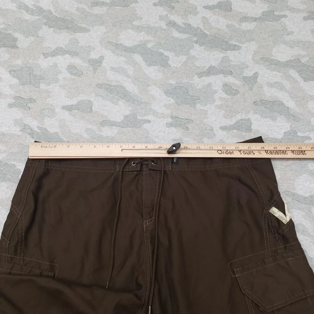 Rossignol‎ Cargo Board Shorts Men's 2XL Brown Lightweight Drawstring Pockets